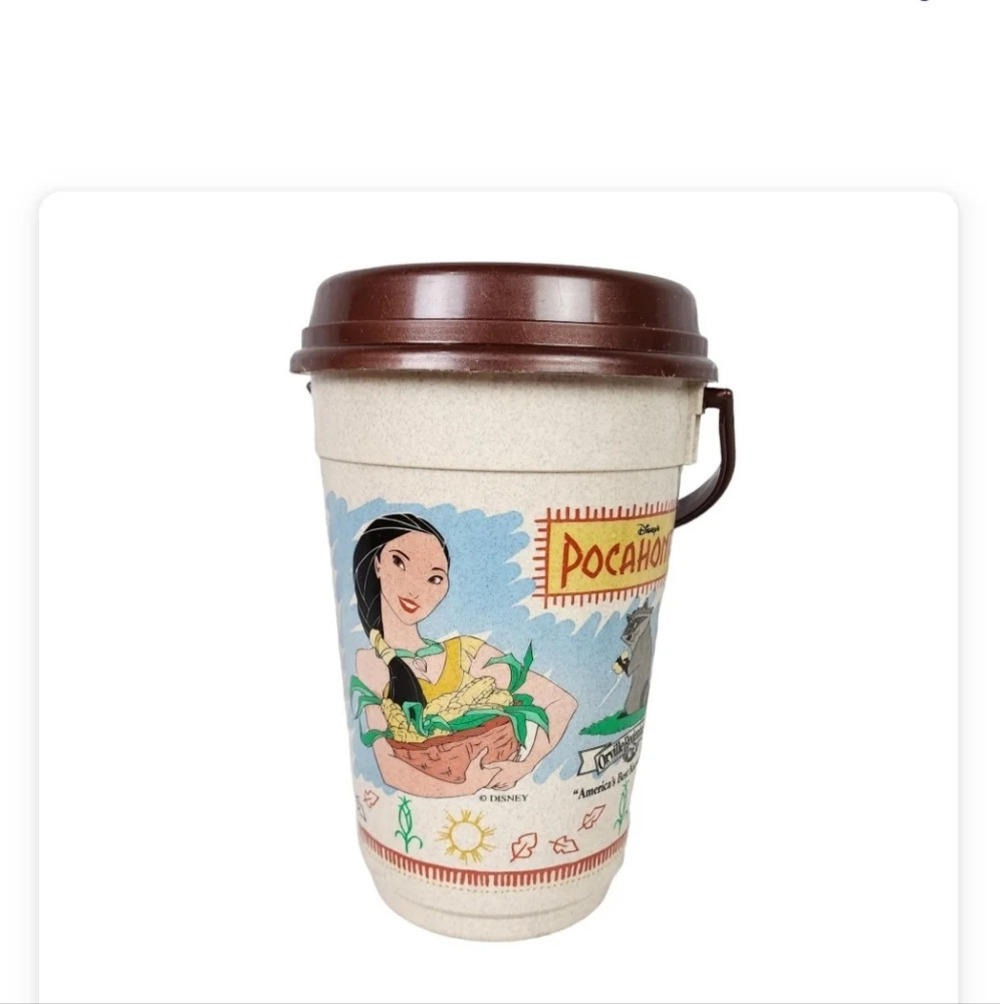 Vintage  Disney Parks Pocahontas The Bucket Popcorn Bucket